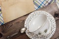 Vintage teacup and saucer Royalty Free Stock Photo