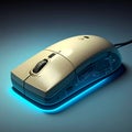 Vintage Tech Upgrade Glowing Computer Mouse Royalty Free Stock Photo