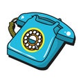 Vintage telephone cartoon