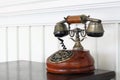 Vintage Telephone On Desk