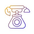 Vintage telephone gradient linear vector icon Royalty Free Stock Photo