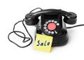 Vintage telephone and paper Sale