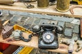 Vintage Telephones Retro Aged Object Equipment Old