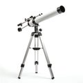 Vintage Telescope Isolated on White Background. Generative ai Royalty Free Stock Photo