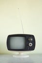 Vintage television set. Royalty Free Stock Photo