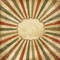 Vintage template with sunbeams Royalty Free Stock Photo