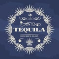 Vintage tequila banner or poster design