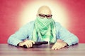 Vintage terrorist Royalty Free Stock Photo