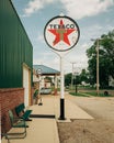 Vintage Texaco sign at Franks Old Station, on Route 66 in Williamsville, Illinois