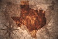 vintage Texas state map Royalty Free Stock Photo