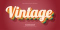 Vintage text effect Royalty Free Stock Photo
