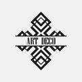 Art deco label