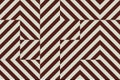 Vintage textile squares and triangles abstract