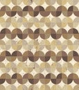 Vintage textured wavy geometric parquet seamless background.