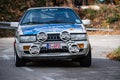 Vintage 69th edition of the Costa Brava rally Audi 90 Quattro on a racing road