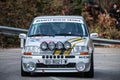 Vintage 69th edition of the Costa Brava rally Renault 5 GT Turbo on a racing road