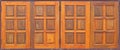 Vintage Thai style wooden window