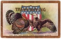 1909 Vintage Thanksgiving Postcard Two National Birds