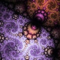 Vintage themed fractal swirls Royalty Free Stock Photo