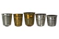 Vintage thimbles set Royalty Free Stock Photo