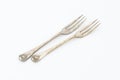 Vintage three-tine forks Royalty Free Stock Photo