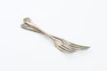 Vintage three-tine forks Royalty Free Stock Photo