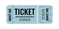 Vintage ticket template with Admit One text and design elements Royalty Free Stock Photo