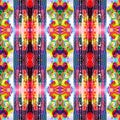 Vintage tie dye seamless pattern. Hippie vaporwave blur endless background in retro style.