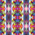 Vintage tie dye seamless pattern. Hippie vaporwave blur endless background in retro style.