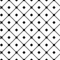 Vintage tiling seamless pattern with simple geometric shapes. Abstract background made of black check greed.