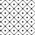 Vintage tiling seamless pattern with simple geometric shapes. Abstract background made of black check greed.