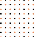 Vintage tiling seamless pattern with simple geometric shapes. Abstract retro background made of squares.