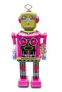 Vintage tin robot toy Royalty Free Stock Photo