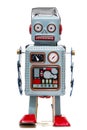 Vintage tin robot toy Royalty Free Stock Photo