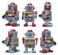 Vintage tin robot toy Royalty Free Stock Photo