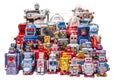 Vintage tin robot toys Royalty Free Stock Photo