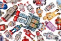 Vintage tin robot toys Royalty Free Stock Photo