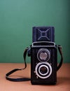 Vintage TLR camera Royalty Free Stock Photo