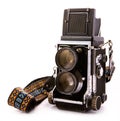Vintage TLR camera Royalty Free Stock Photo