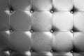 Filtered image brown leather texture couch as mock up and background usage Royalty Free Stock Photo