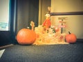 Filtered tone Halloween decoration at office in Texas, America Royalty Free Stock Photo