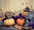 vintage tone image of Halloween background.