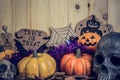 vintage tone image of Halloween background.