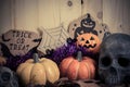 vintage tone image of Halloween background.