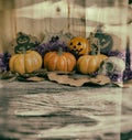 vintage tone image of Halloween background.