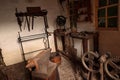 Vintage tools in a forge in Ireland.