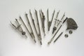 Vintage tools used for drawing Royalty Free Stock Photo