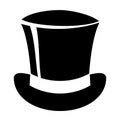 Vintage top hat vector icon Royalty Free Stock Photo