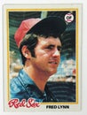 Vintage 1978 Topps Baseball Card Featuring Fred Lynn Royalty Free Stock Photo