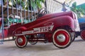 Vintage toy red fire engine Royalty Free Stock Photo